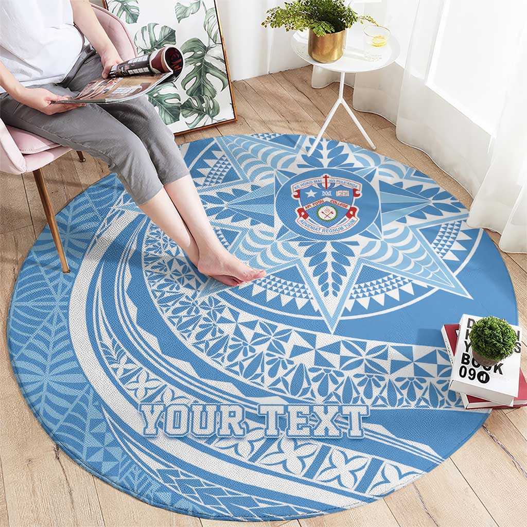 Tonga Apifo'ou Kolisi Personalized Round Carpet Ngatu Tokelaufeletoa Motifs LT7 - Polynesian Pride