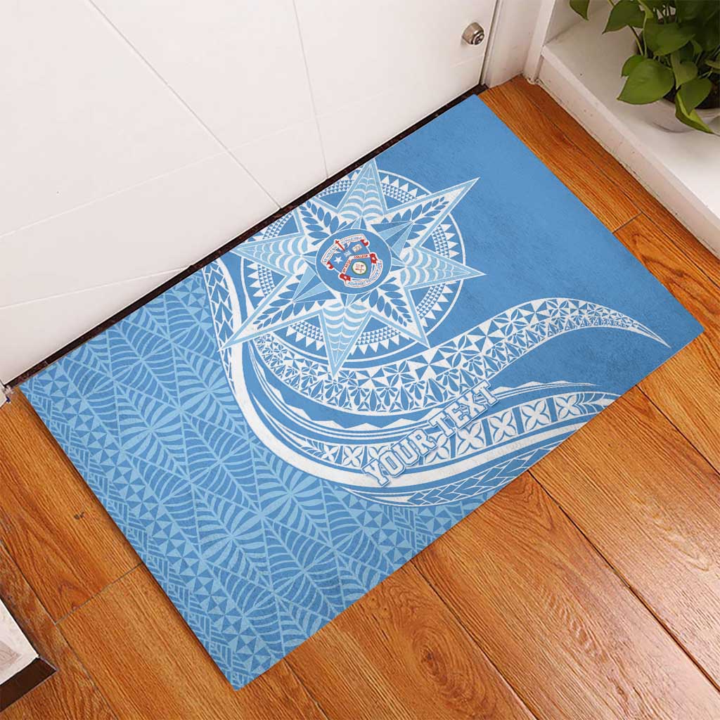 Tonga Apifo'ou Kolisi Personalized Rubber Doormat Ngatu Tokelaufeletoa Motifs LT7 - Polynesian Pride