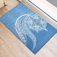 Tonga Apifo'ou Kolisi Personalized Rubber Doormat Ngatu Tokelaufeletoa Motifs LT7 - Polynesian Pride