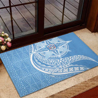 Tonga Apifo'ou Kolisi Personalized Rubber Doormat Ngatu Tokelaufeletoa Motifs LT7 - Polynesian Pride