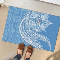 Tonga Apifo'ou Kolisi Personalized Rubber Doormat Ngatu Tokelaufeletoa Motifs LT7 - Polynesian Pride