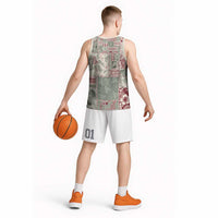 Aloha Hawaii Pastel Christmas Patchwork Basketball Jersey Classic Style LT7 - Polynesian Pride
