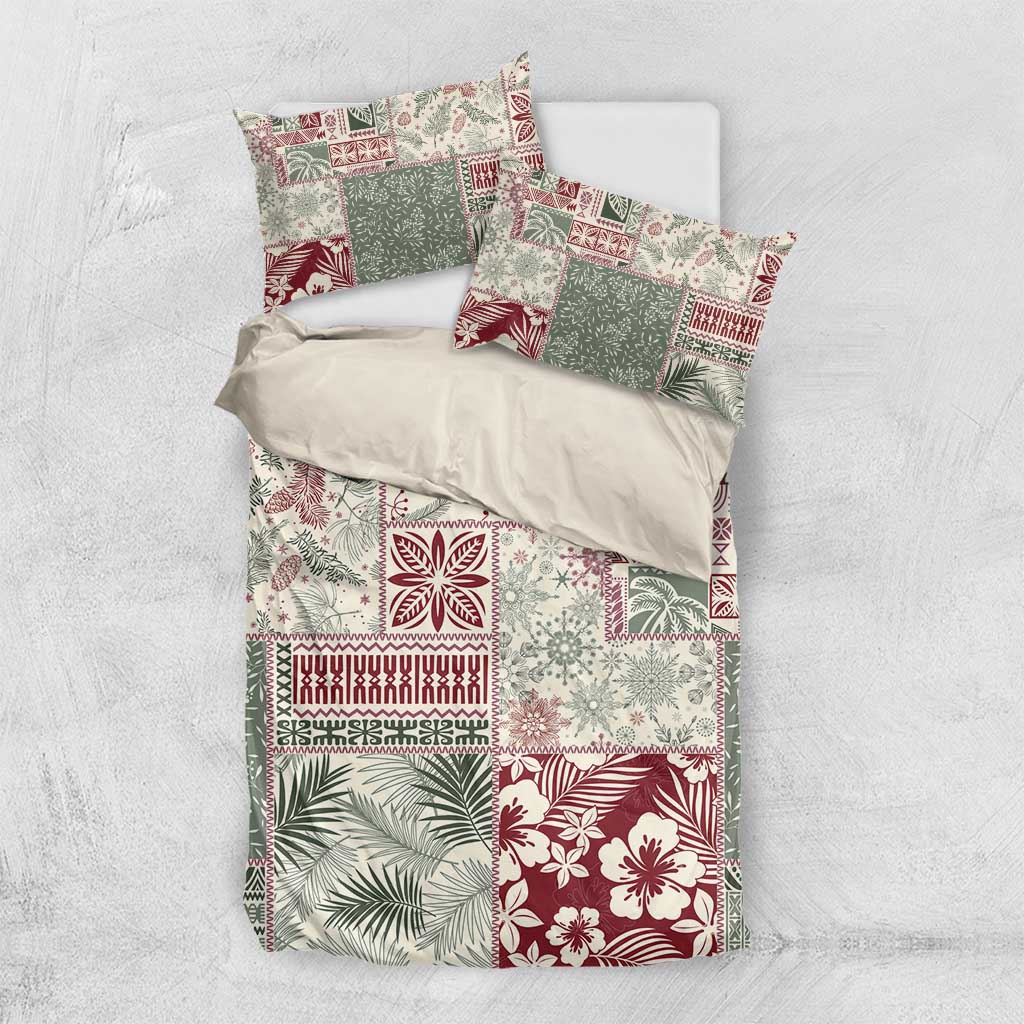 Aloha Hawaii Pastel Christmas Patchwork Bedding Set Classic Style LT7 US Twin 172cm x 218cm Pastel Green - Polynesian Pride
