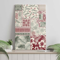 Aloha Hawaii Pastel Christmas Patchwork Canvas Wall Art Classic Style LT7 - Polynesian Pride