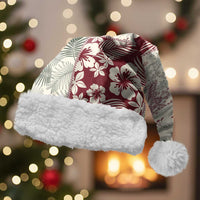 Aloha Hawaii Pastel Christmas Patchwork Christmas Santa Hat Classic Style LT7 With Fur Pastel Green - Polynesian Pride
