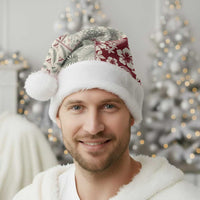 Aloha Hawaii Pastel Christmas Patchwork Christmas Santa Hat Classic Style LT7 - Polynesian Pride