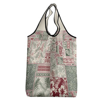 Aloha Hawaii Pastel Christmas Patchwork Grocery Bag Classic Style LT7 - Polynesian Pride