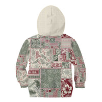 Aloha Hawaii Pastel Christmas Patchwork Kid Hoodie Classic Style LT7 - Polynesian Pride