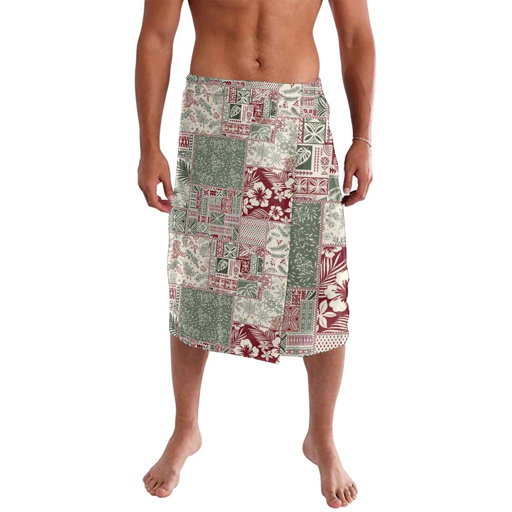 Aloha Hawaii Pastel Christmas Patchwork Lavalava Classic Style LT7 Pastel Green - Polynesian Pride