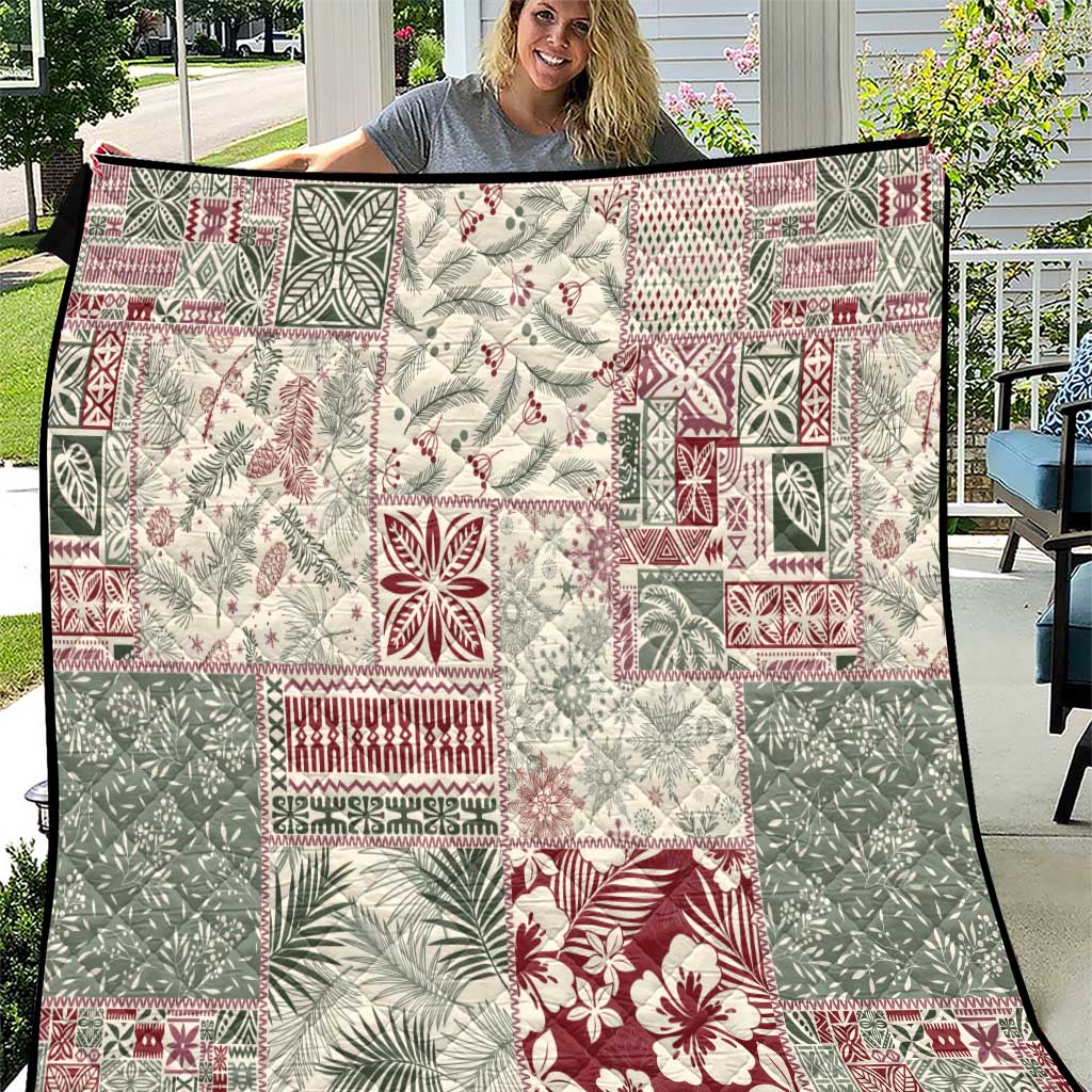 Aloha Hawaii Pastel Christmas Patchwork Quilt Classic Style LT7 Pastel Green - Polynesian Pride