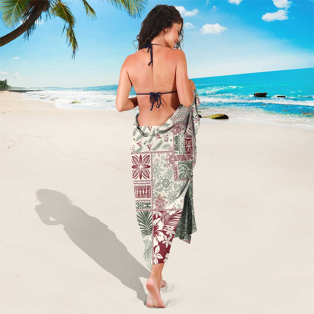 Aloha Hawaii Pastel Christmas Patchwork Sarong Classic Style LT7 - Polynesian Pride
