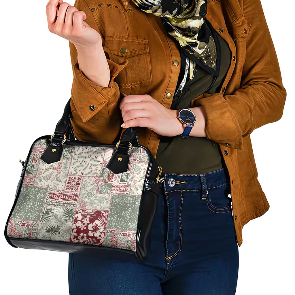 Aloha Hawaii Pastel Christmas Patchwork Shoulder Handbag Classic Style LT7 - Polynesian Pride