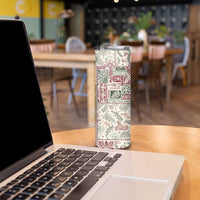 Aloha Hawaii Pastel Christmas Patchwork Skinny Tumbler Classic Style LT7 - Polynesian Pride