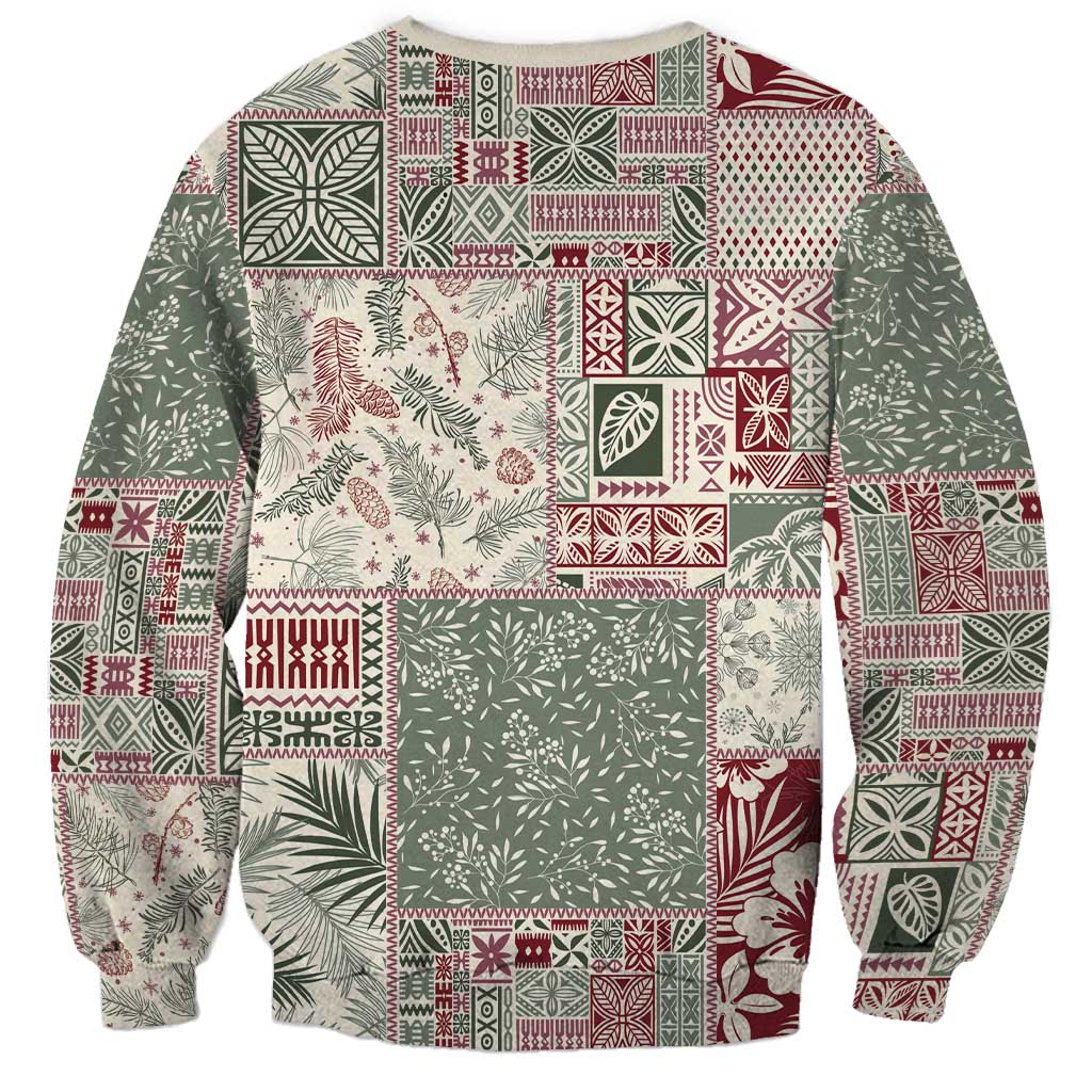 Aloha Hawaii Pastel Christmas Patchwork Sweatshirt Classic Style LT7 - Polynesian Pride