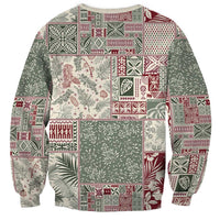 Aloha Hawaii Pastel Christmas Patchwork Sweatshirt Classic Style LT7 - Polynesian Pride