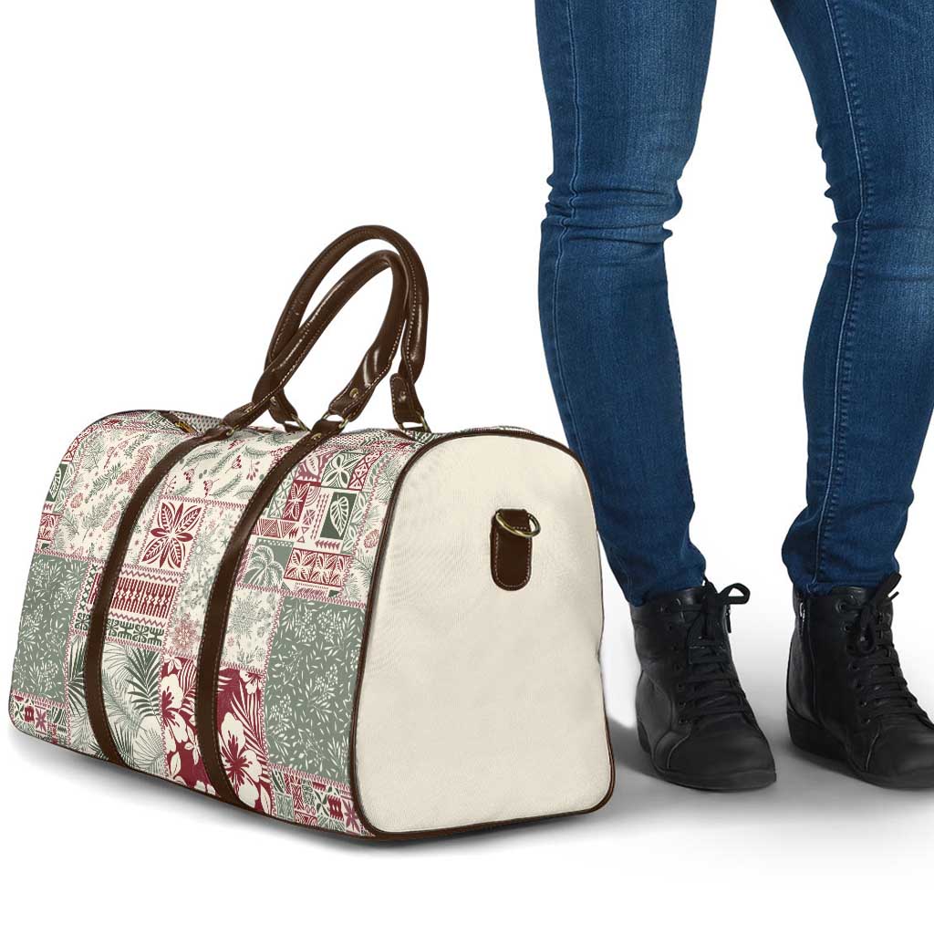 Aloha Hawaii Pastel Christmas Patchwork Travel Bag Classic Style LT7 - Polynesian Pride