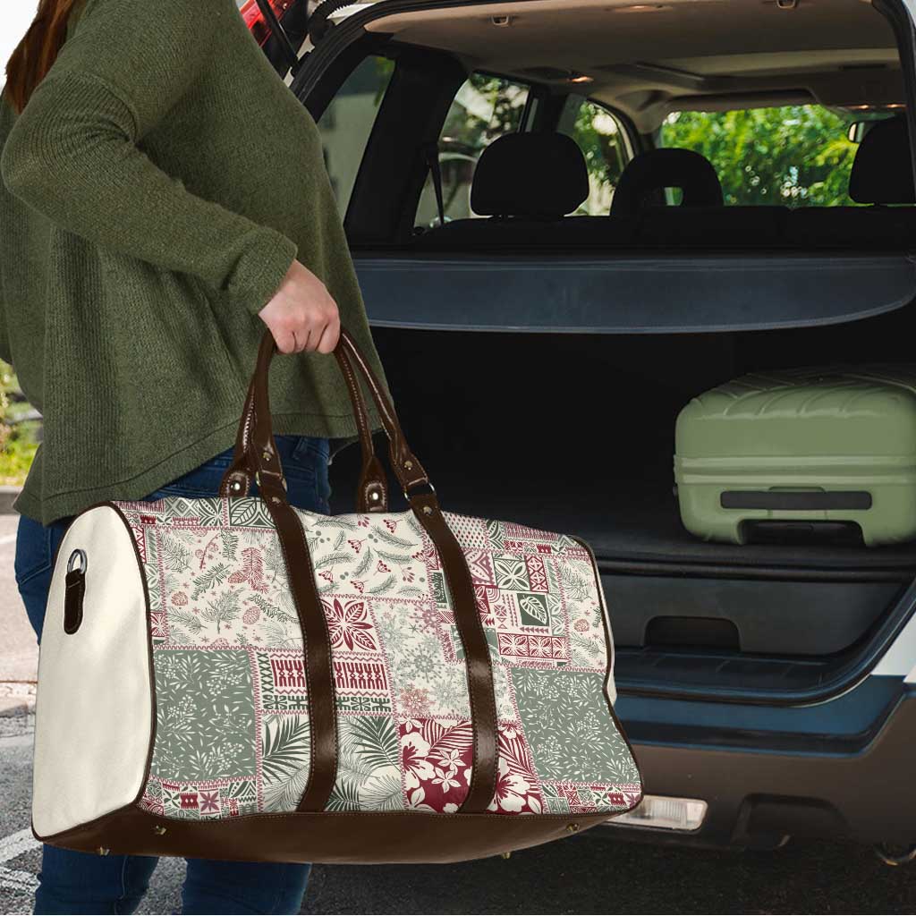 Aloha Hawaii Pastel Christmas Patchwork Travel Bag Classic Style LT7 - Polynesian Pride