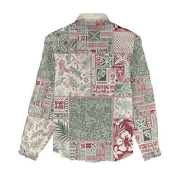 Aloha Hawaii Pastel Christmas Patchwork Women Casual Shirt Classic Style LT7 - Polynesian Pride