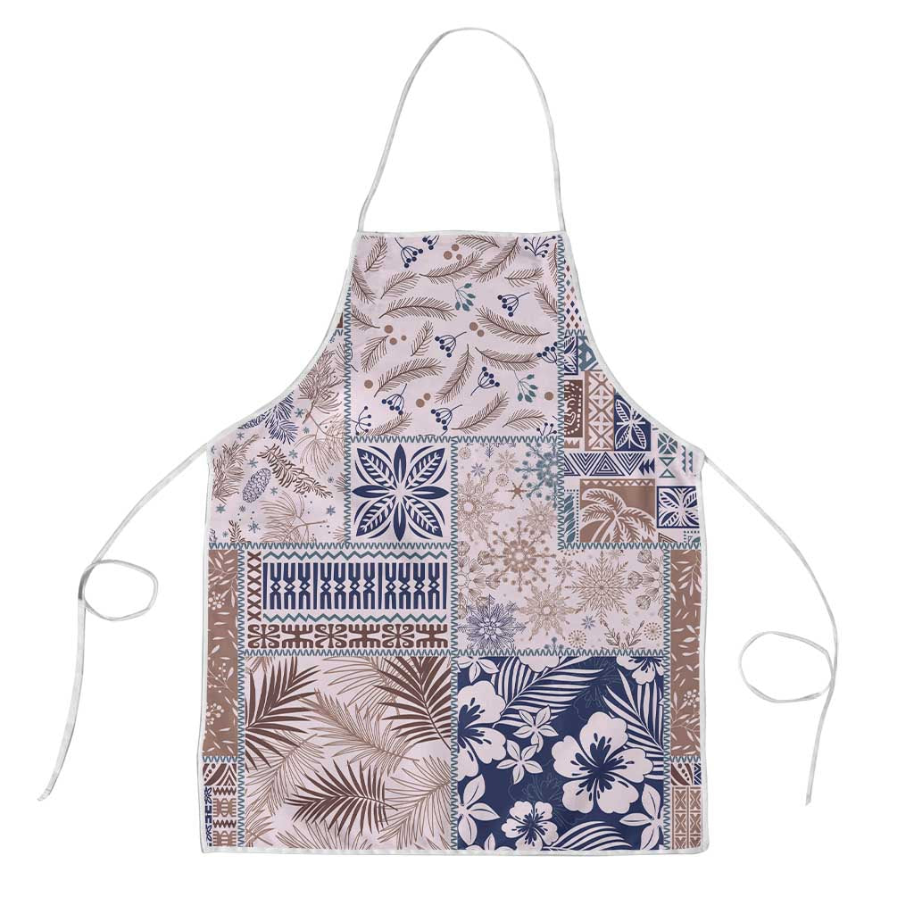Aloha Hawaii Pastel Christmas Patchwork Apron Rustic Style LT7 Beige - Polynesian Pride
