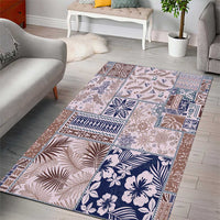 Aloha Hawaii Pastel Christmas Patchwork Area Rug Rustic Style LT7 - Polynesian Pride