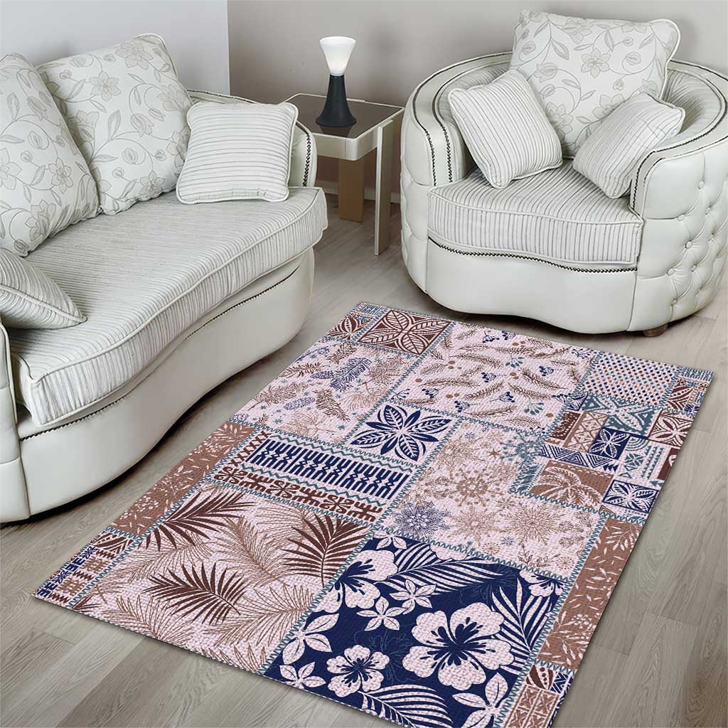 Aloha Hawaii Pastel Christmas Patchwork Area Rug Rustic Style LT7 - Polynesian Pride