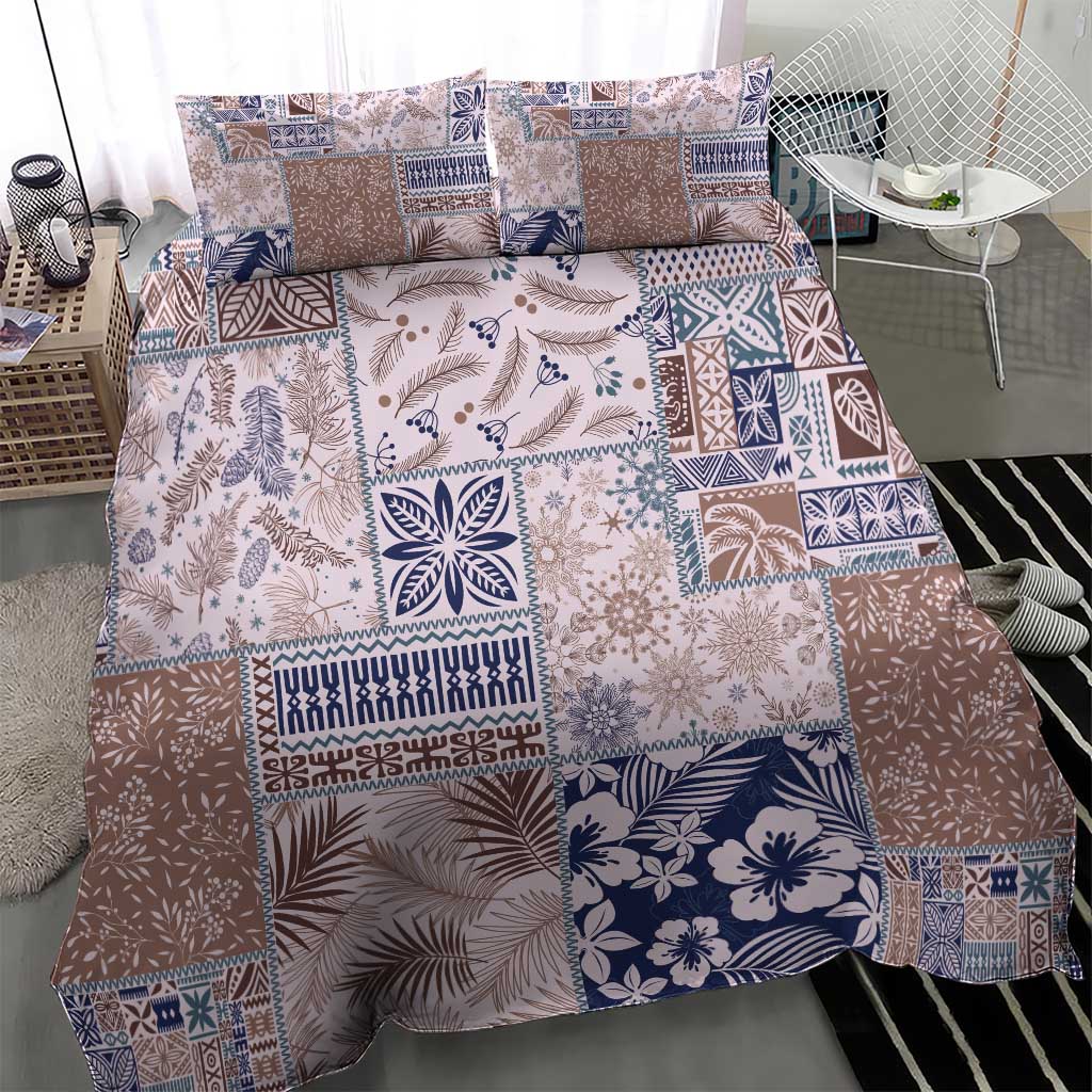 Aloha Hawaii Pastel Christmas Patchwork Bedding Set Rustic Style LT7 - Polynesian Pride