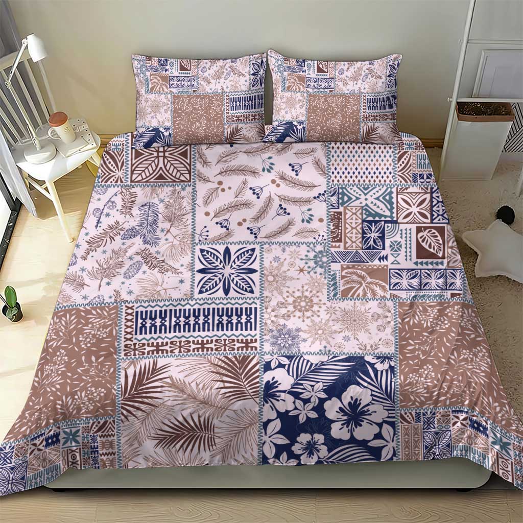 Aloha Hawaii Pastel Christmas Patchwork Bedding Set Rustic Style LT7 - Polynesian Pride