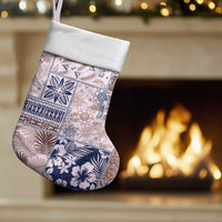 Aloha Hawaii Pastel Christmas Patchwork Christmas Stocking Rustic Style LT7 Set of 2 Beige - Polynesian Pride