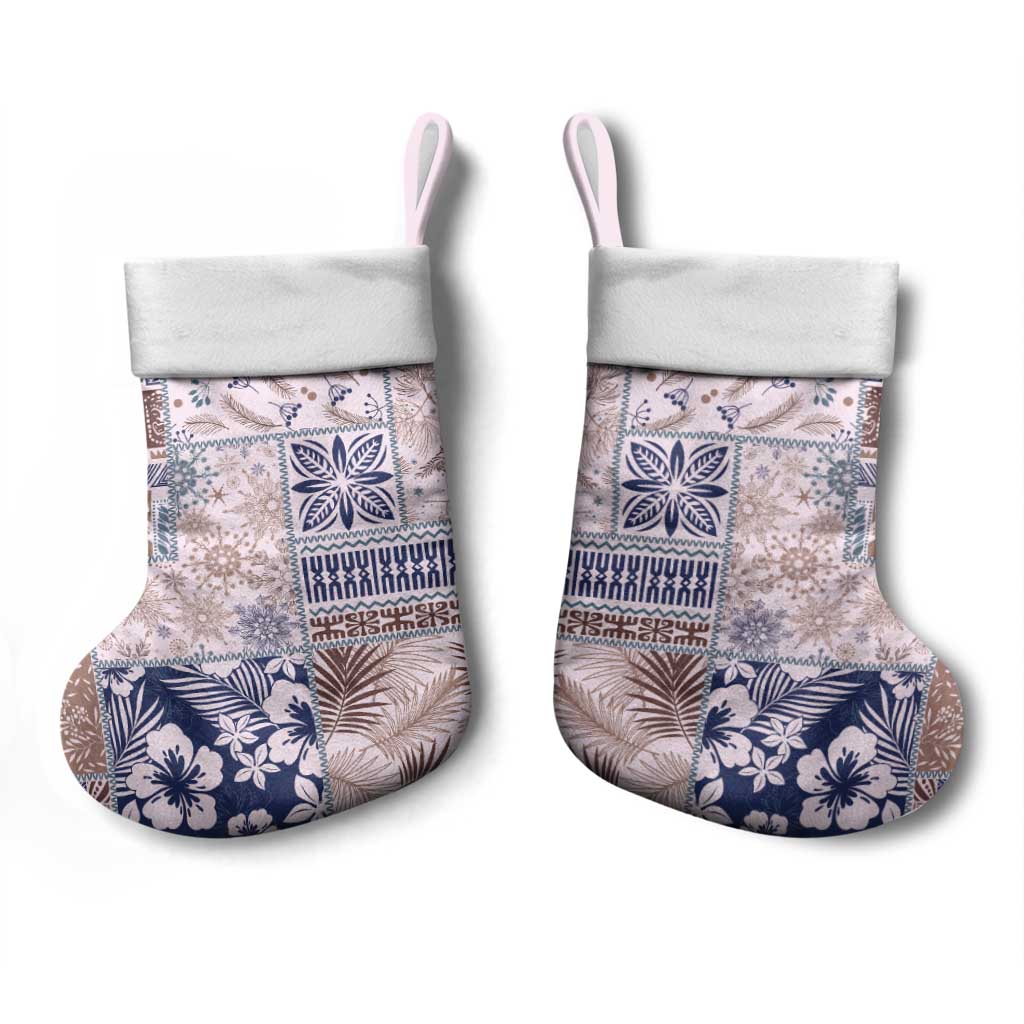 Aloha Hawaii Pastel Christmas Patchwork Christmas Stocking Rustic Style LT7 - Polynesian Pride