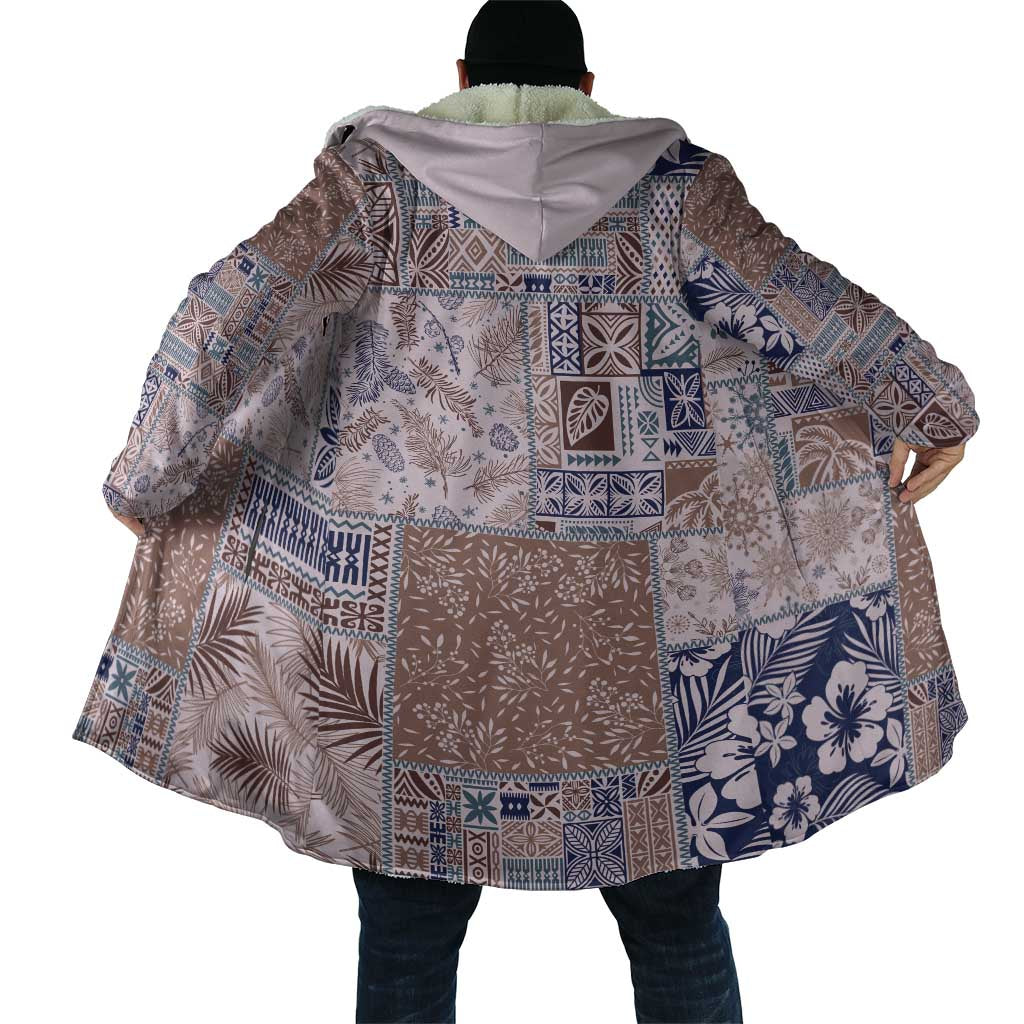 Aloha Hawaii Pastel Christmas Patchwork Cloak Rustic Style LT7 - Polynesian Pride