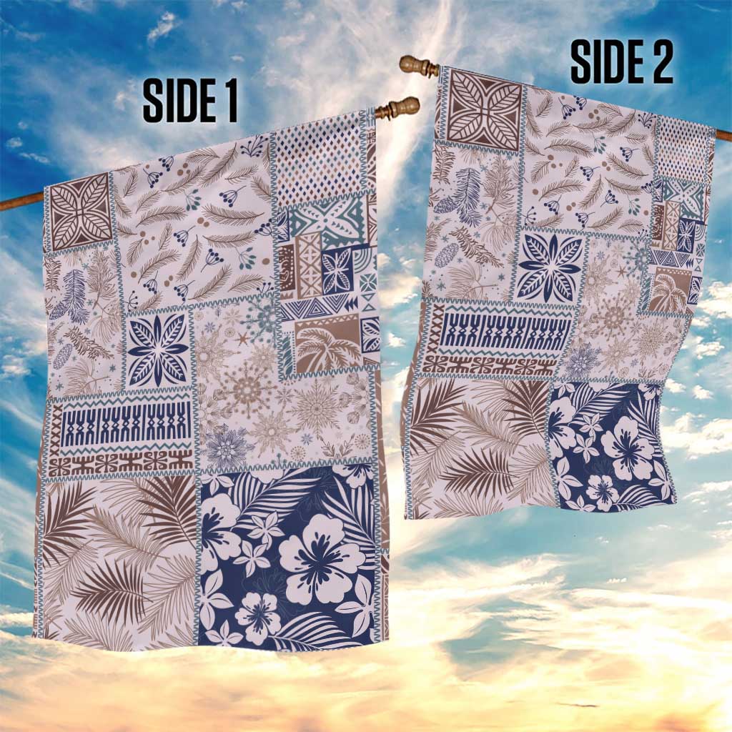Aloha Hawaii Pastel Christmas Patchwork Garden Flag Rustic Style LT7 - Polynesian Pride