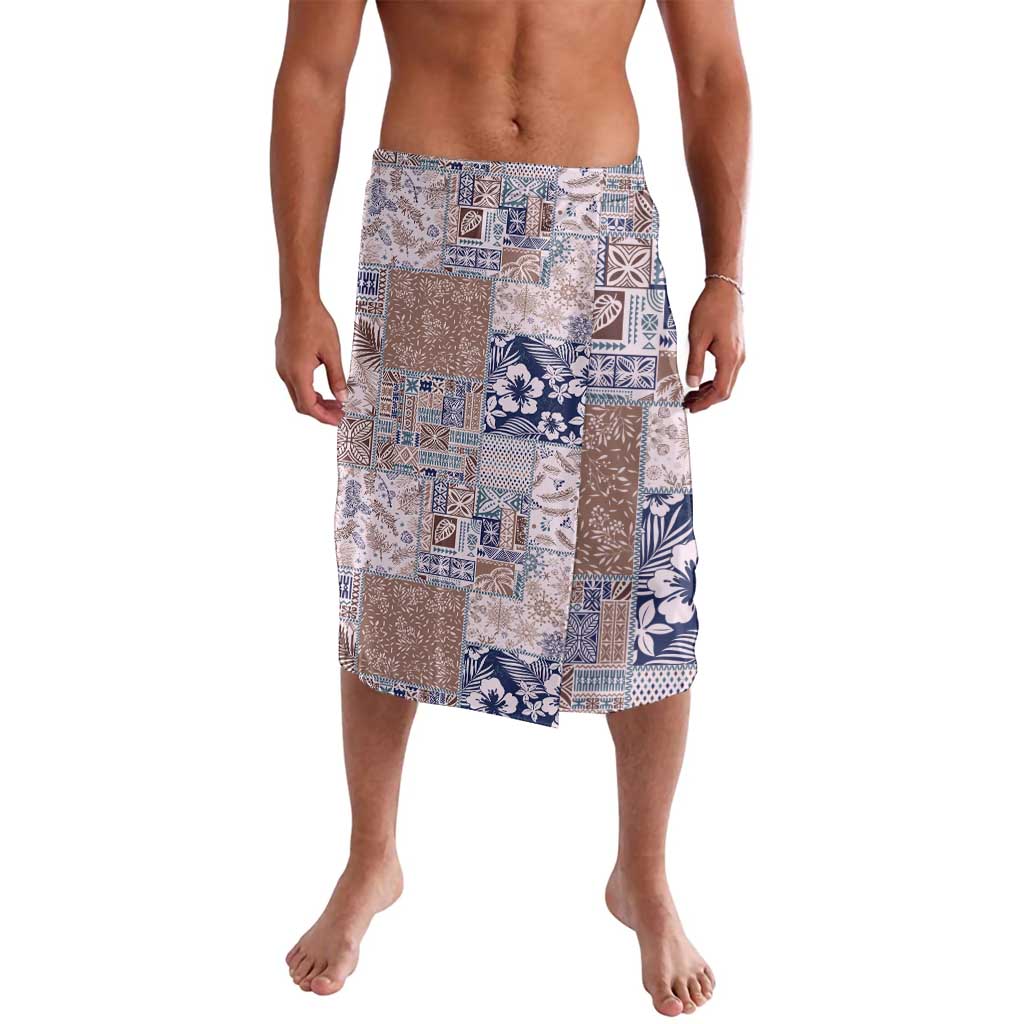 Aloha Hawaii Pastel Christmas Patchwork Lavalava Rustic Style LT7 Beige - Polynesian Pride