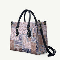 Aloha Hawaii Pastel Christmas Patchwork Leather Bag Rustic Style LT7 Beige - Polynesian Pride
