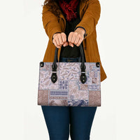 Aloha Hawaii Pastel Christmas Patchwork Leather Bag Rustic Style LT7 - Polynesian Pride