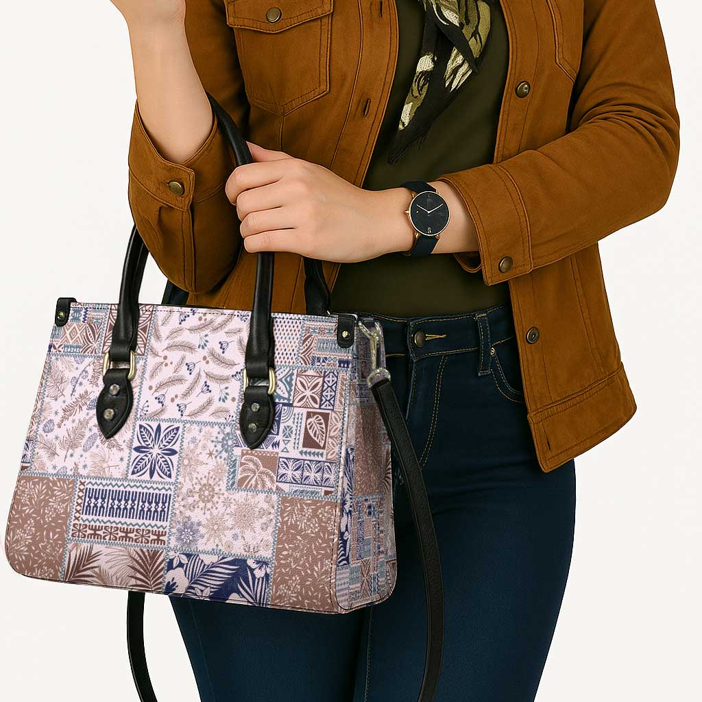 Aloha Hawaii Pastel Christmas Patchwork Leather Bag Rustic Style LT7 - Polynesian Pride