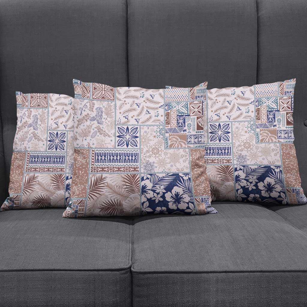 Aloha Hawaii Pastel Christmas Patchwork Pillow Cover Rustic Style LT7 - Polynesian Pride