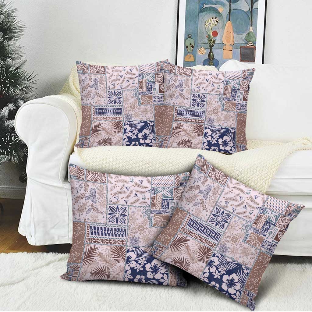 Aloha Hawaii Pastel Christmas Patchwork Pillow Cover Rustic Style LT7 - Polynesian Pride