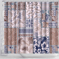 Aloha Hawaii Pastel Christmas Patchwork Shower Curtain Rustic Style LT7 - Polynesian Pride