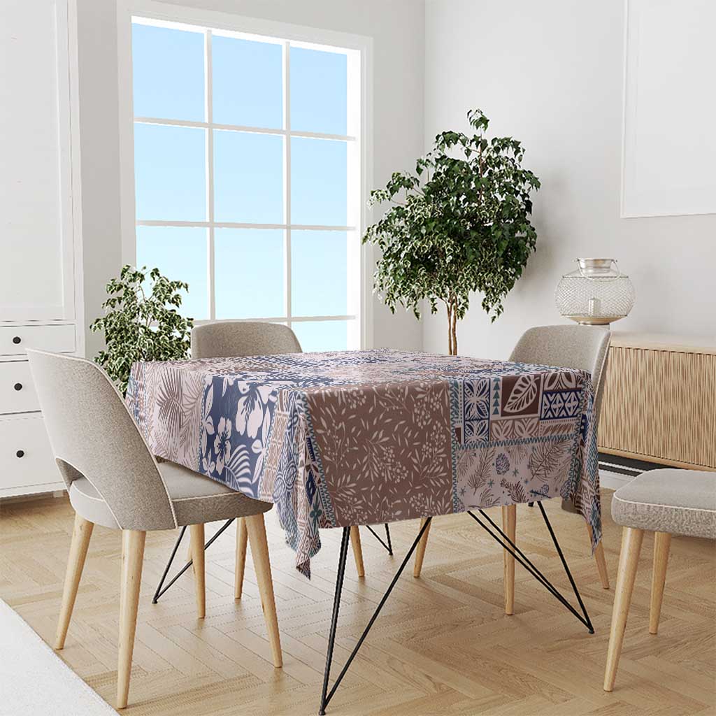 Aloha Hawaii Pastel Christmas Patchwork Tablecloth Rustic Style LT7 - Polynesian Pride