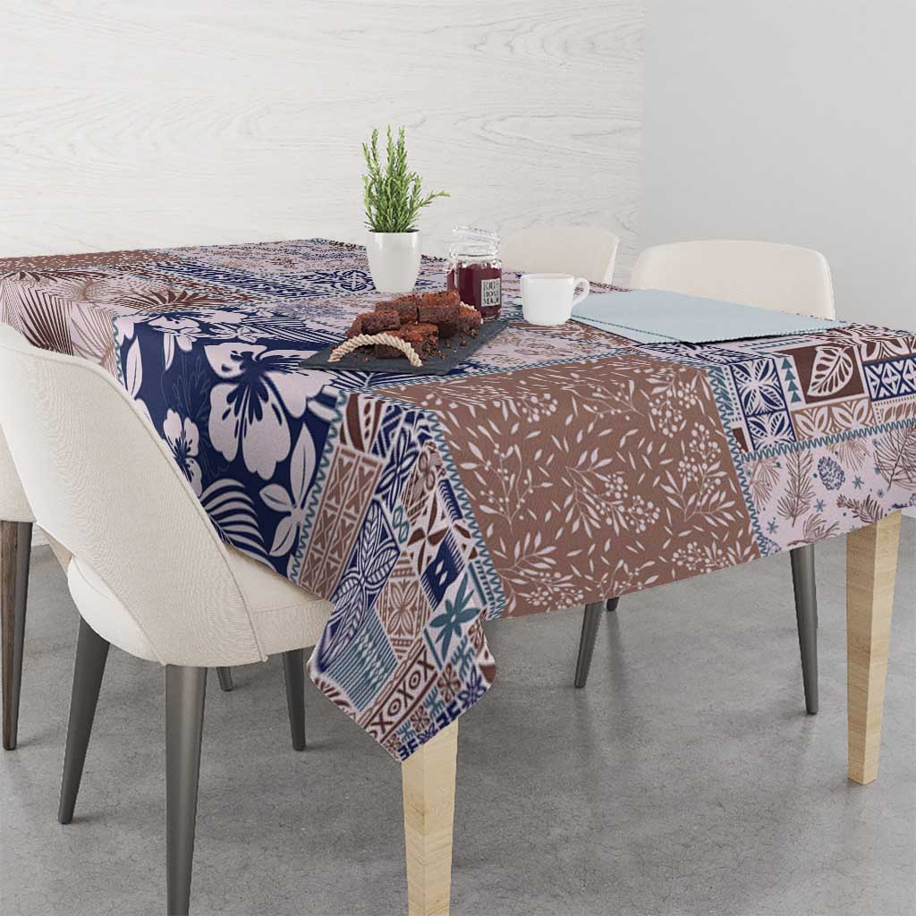 Aloha Hawaii Pastel Christmas Patchwork Tablecloth Rustic Style LT7 - Polynesian Pride