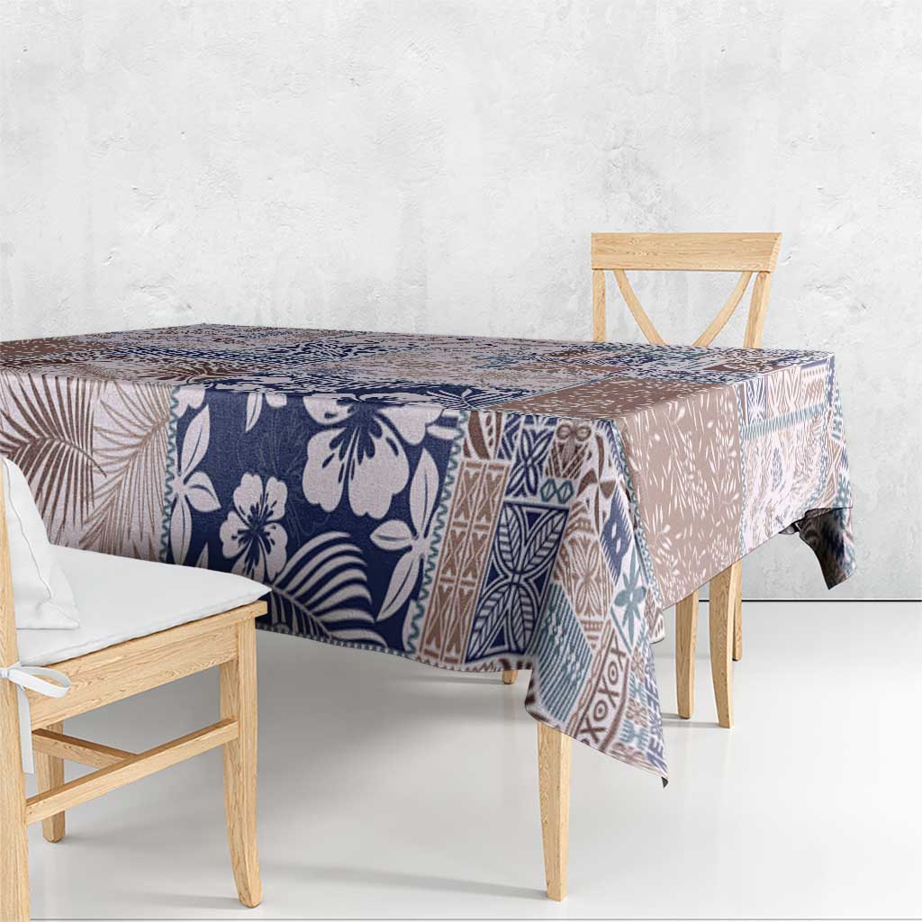 Aloha Hawaii Pastel Christmas Patchwork Tablecloth Rustic Style LT7 - Polynesian Pride