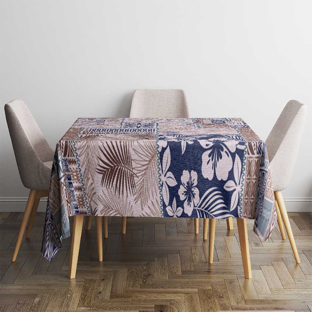 Aloha Hawaii Pastel Christmas Patchwork Tablecloth Rustic Style LT7 - Polynesian Pride