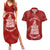 New Zealand Christmas Couples Matching Summer Maxi Dress and Hawaiian Shirt Silver Fern Mix Kiwi Bird Ver02 LT7 Red - Polynesian Pride