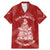 New Zealand Christmas Family Matching Mermaid Dress and Hawaiian Shirt Silver Fern Mix Kiwi Bird Ver02 LT7 Dad's Shirt - Short Sleeve Red - Polynesian Pride