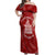 New Zealand Christmas Off Shoulder Maxi Dress Silver Fern Mix Kiwi Bird Ver02 LT7 Women Red - Polynesian Pride