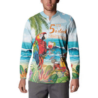 Aloha Hawaii Christmas Button Sweatshirt It's 5 o'clock Somewhere LT7 - Polynesian Pride