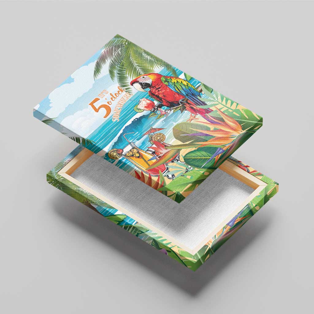 Aloha Hawaii Christmas Canvas Wall Art It's 5 o'clock Somewhere LT7 - Polynesian Pride
