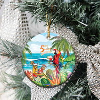 Aloha Hawaii Christmas Ceramic Ornament It's 5 o'clock Somewhere LT7 - Polynesian Pride