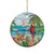 Aloha Hawaii Christmas Ceramic Ornament It's 5 o'clock Somewhere