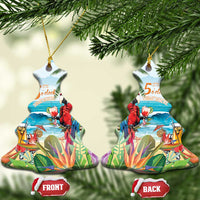 Aloha Hawaii Christmas Ceramic Ornament It's 5 o'clock Somewhere LT7 Christmas Tree Colorful - Polynesian Pride